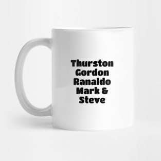 Sonic Youth Member Black Type Mug